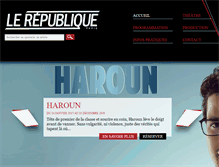 Tablet Screenshot of lerepubliqueparis.com